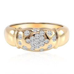 9K SI1 (G) Diamond Gold Ring