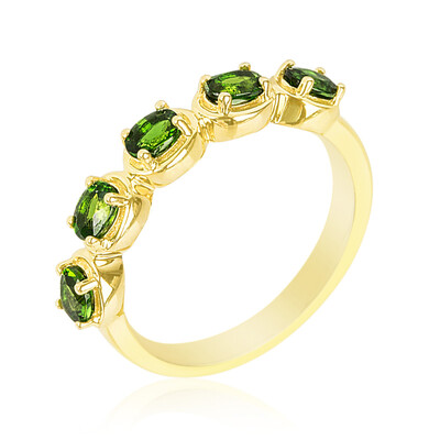 Russian Diopside Silver Ring