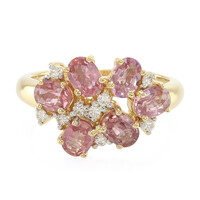 18K Unheated Padparadscha Sapphire Gold Ring (AMAYANI)