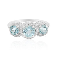 Sky Blue Topaz Silver Ring