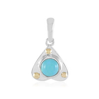 Blue Ethiopian Opal Silver Pendant (Granulieren)