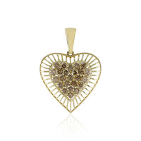 9K I2 Champagne Diamond Gold Pendant (Ornaments by de Melo)