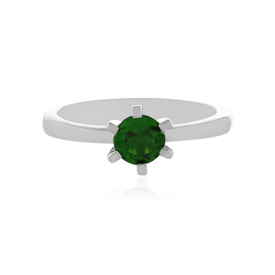 Russian Diopside Silver Ring