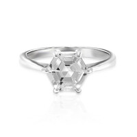 White Topaz Silver Ring