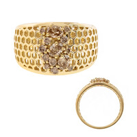 9K I2 Champagne Diamond Gold Ring (Ornaments by de Melo)