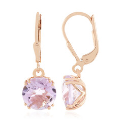 Rose de France Amethyst Silver Earrings