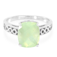 Prehnite Silver Ring