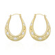 9K PK (H) Diamond Gold Earrings