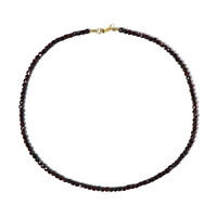 Mozambique Garnet Silver Necklace