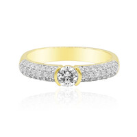 18K IF (D) Diamond Gold Ring