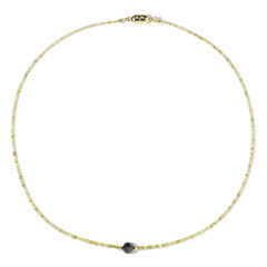 9K Black Diamond Gold Necklace (Adela Gold)