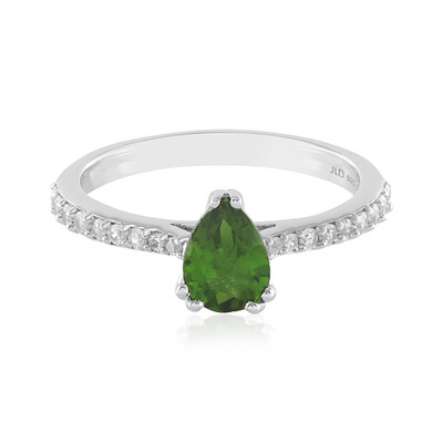 Russian Diopside Silver Ring