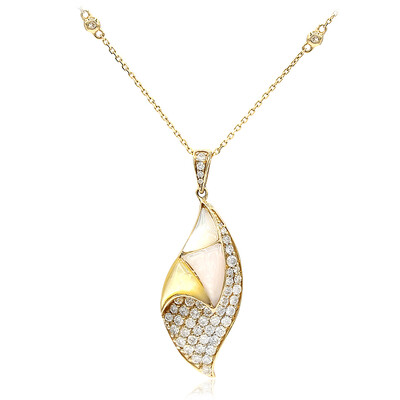 14K Mother of Pearl Gold Necklace (CIRARI)