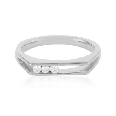 I2 (H) Diamond Silver Ring (de Melo)