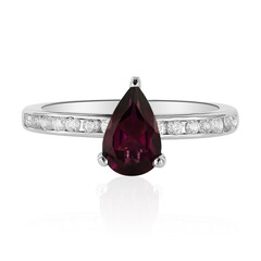 Rhodolite Silver Ring