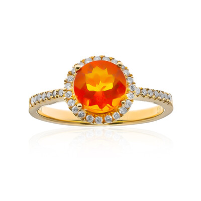 14K Mexican Fire Opal Gold Ring (CIRARI)