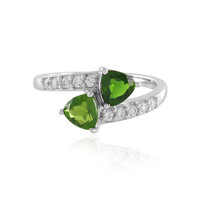 Russian Diopside Silver Ring