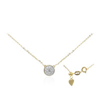 18K IF (D) Diamond Gold Necklace