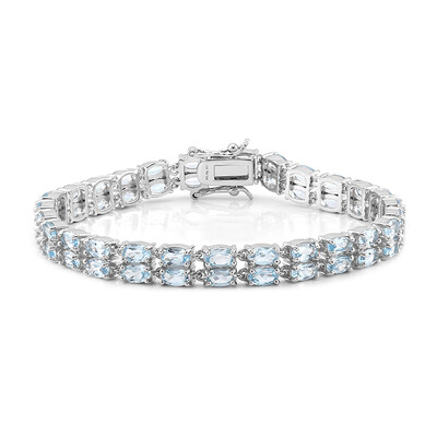 Sky Blue Topaz Silver Bracelet