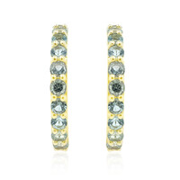 9K Nigerian Paraiba Tourmaline Gold Earrings