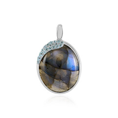 Blue Maniry Labradorite Silver Pendant (KM by Juwelo)