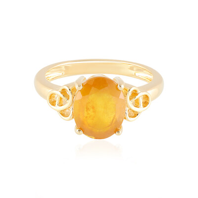 Madagascar Yellow Sapphire Silver Ring