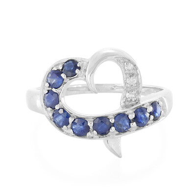 Blue Sapphire Silver Ring