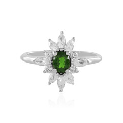 Russian Diopside Silver Ring