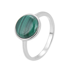 Malachite Silver Ring