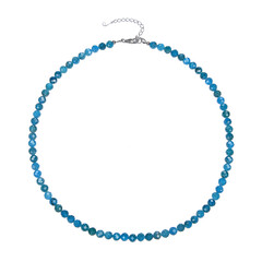 Blue Apatite Silver Necklace