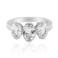 White Topaz Silver Ring