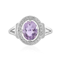 Rose de France Amethyst Silver Ring