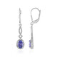 Tanzanite Silver Earrings