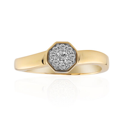 9K SI1 (G) Diamond Gold Ring (Annette)