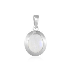 Rainbow Moonstone Silver Pendant