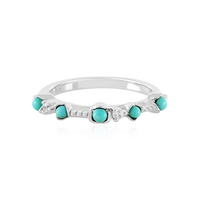 Campitos Turquoise Silver Ring (Anne Bever)