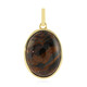 Golden Pietersite Silver Pendant