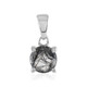 Black Rutile Quartz Silver Pendant