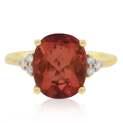 14K Red Fluorite Gold Ring (AMAYANI)