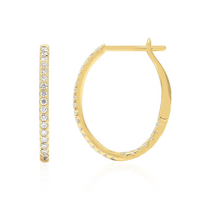 18K I1 (H) Diamond Gold Earrings (CIRARI)