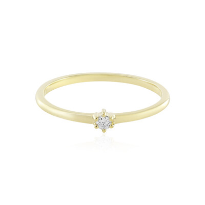 9K SI2 (H) Diamond Gold Ring