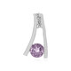 Rose de France Amethyst Silver Pendant (MONOSONO COLLECTION)