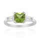 Burmese Peridot Silver Ring