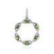 Russian Diopside Silver Pendant