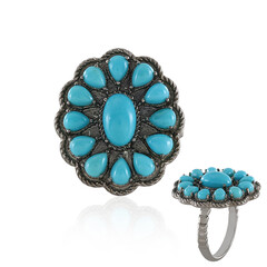 Sleeping Beauty Turquoise Silver Ring