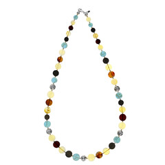 Baltic Amber Silver Necklace