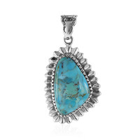 Kingman Blue Mojave Turquoise Silver Pendant (Art of Nature)