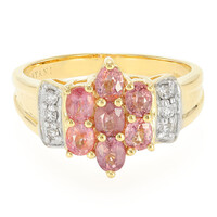 18K Unheated Padparadscha Sapphire Gold Ring (AMAYANI)