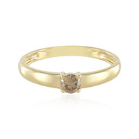 9K I3 Champagne Diamond Gold Ring