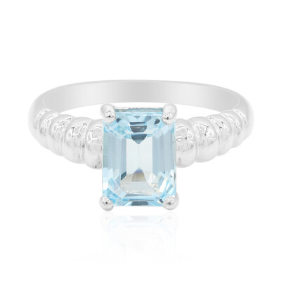 Sky Blue Topaz Silver Ring